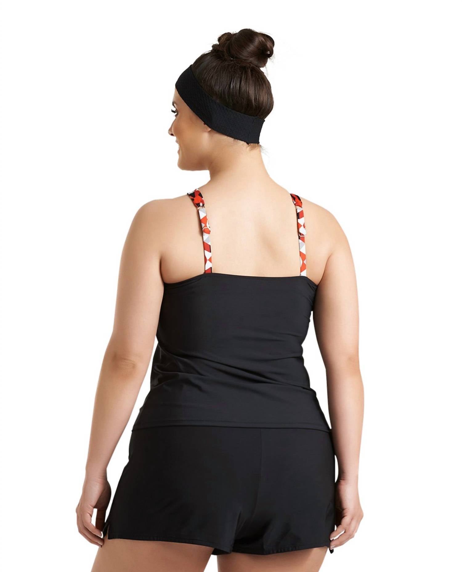 Always For Me - Plus Size Traycee Criss Cross Underwire Tankini Top