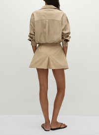 Faithfull The Brand - Sable Cotton A-line Mini Skirt