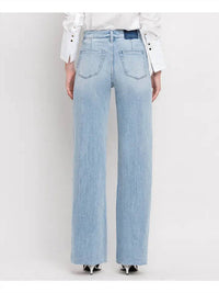 Vervet By Flying Monkey - Super High Rise Wide Leg Jean