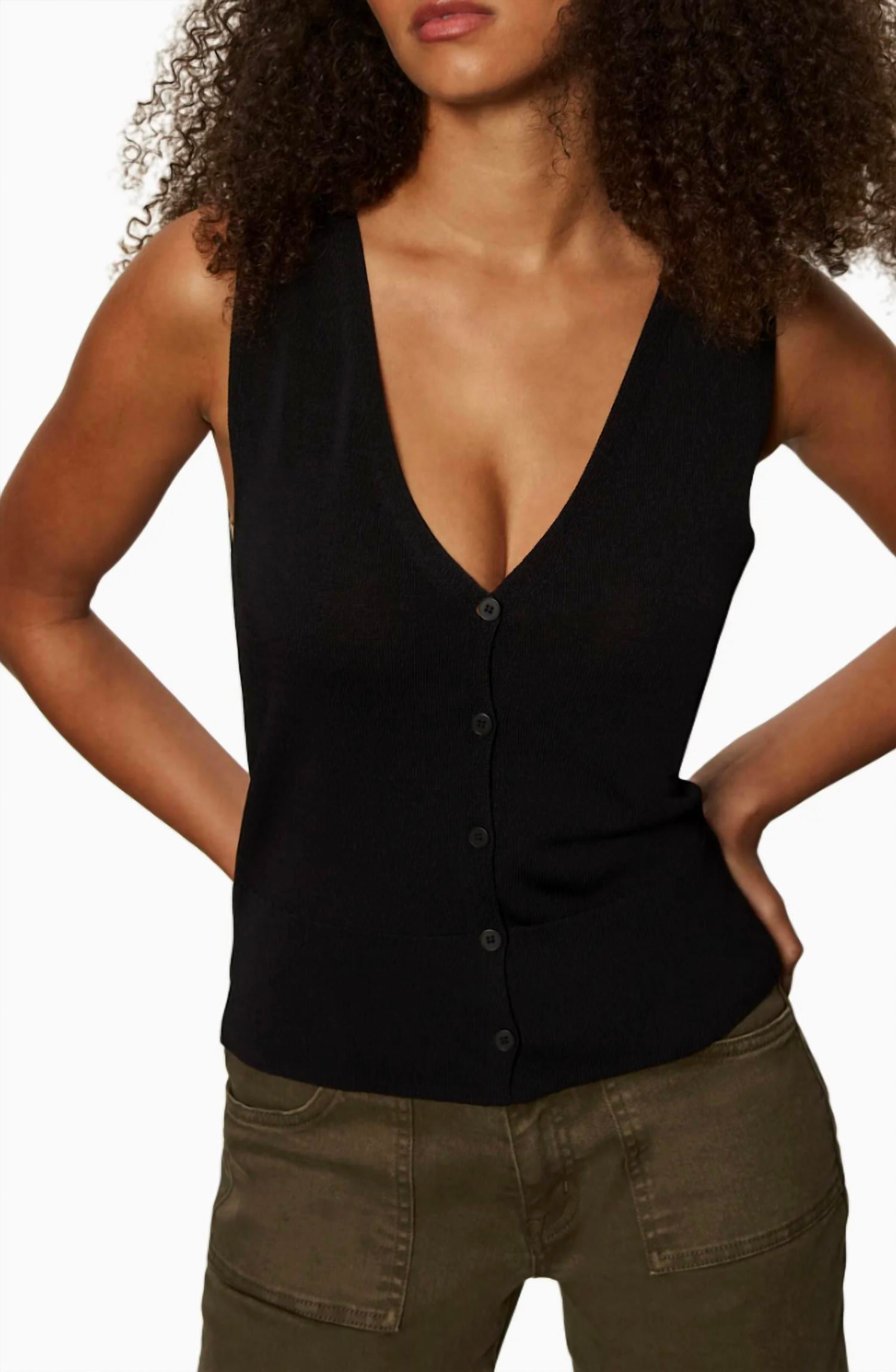 Sanctuary - Knitted Button Front Top