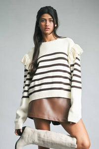 Wishlist - Cutest Detail Ruffle Sweater