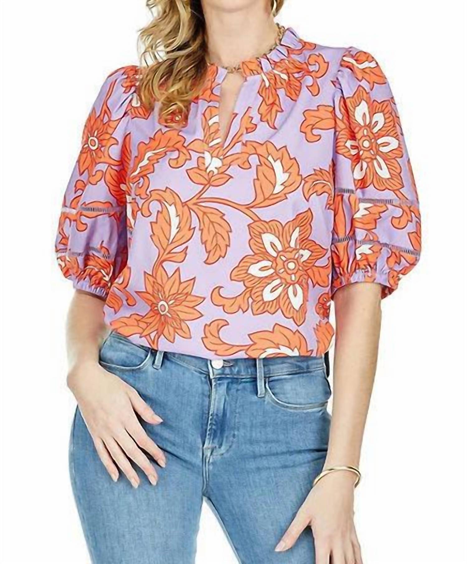 Jade - Puff Sleeve Blouse Top