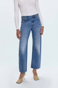 Pistola - Lexi Mid Rise Bowed Straight Jean
