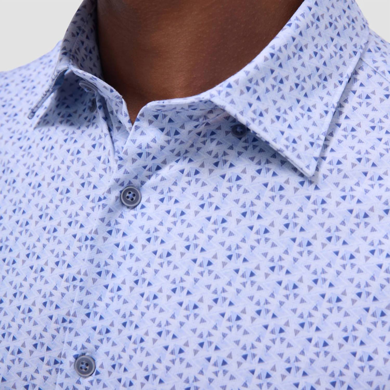 Bugatchi Uomo - Jules Geometric Oooh Cotton Shirt