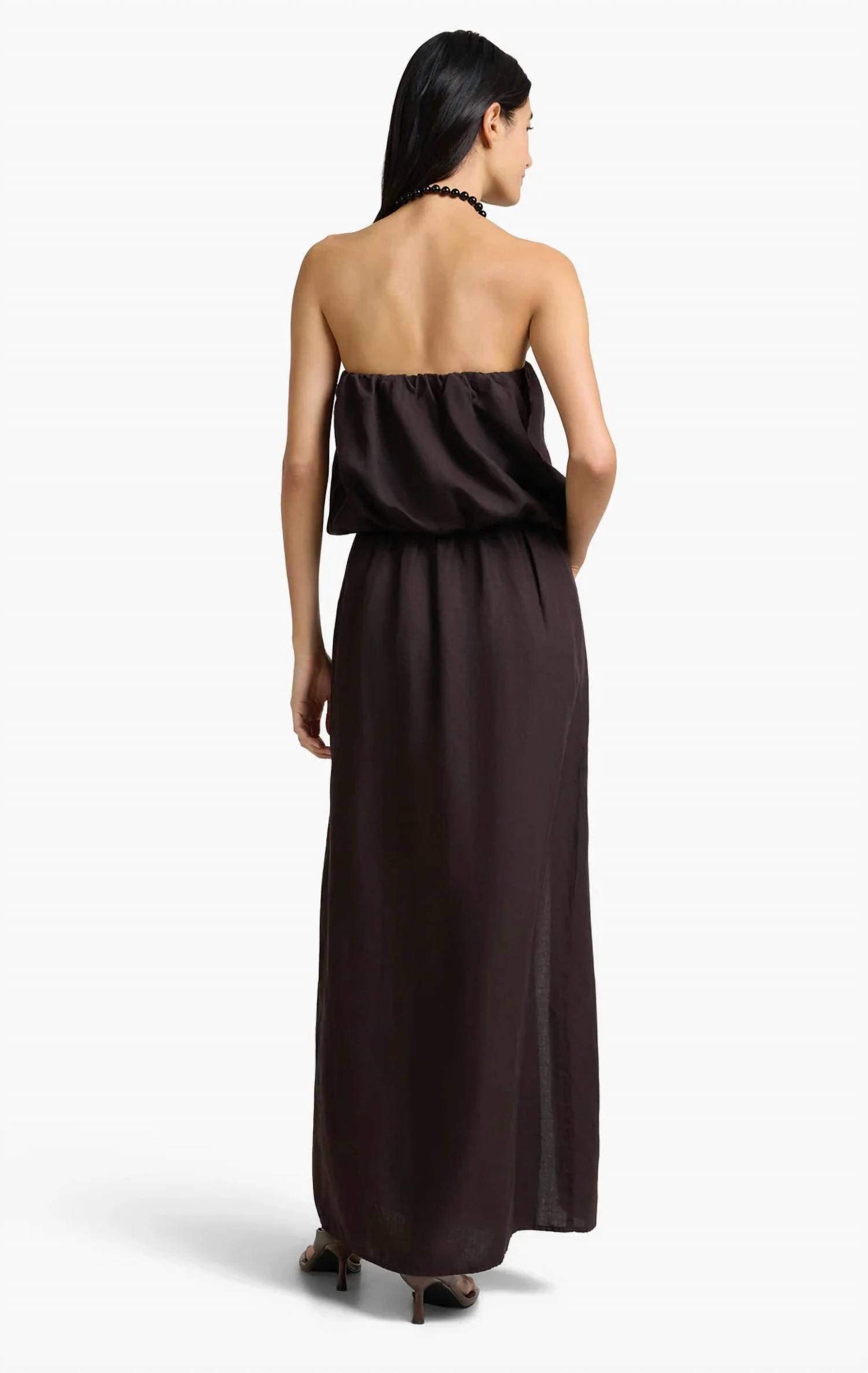 Onia - Air Linen High Slit Maxi Dress