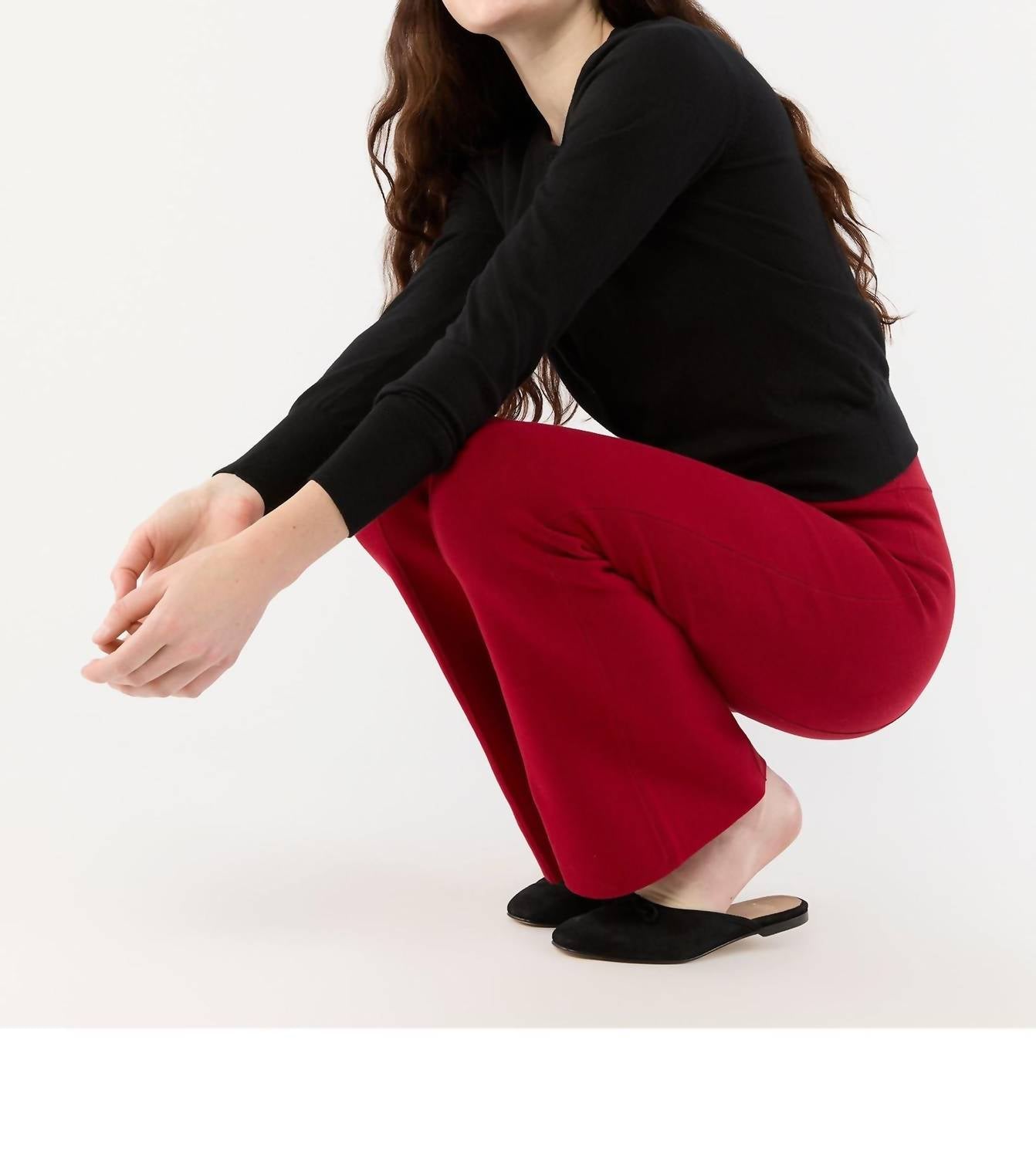 Ann Mashburn Lara Pant in red - women's pants - view 4