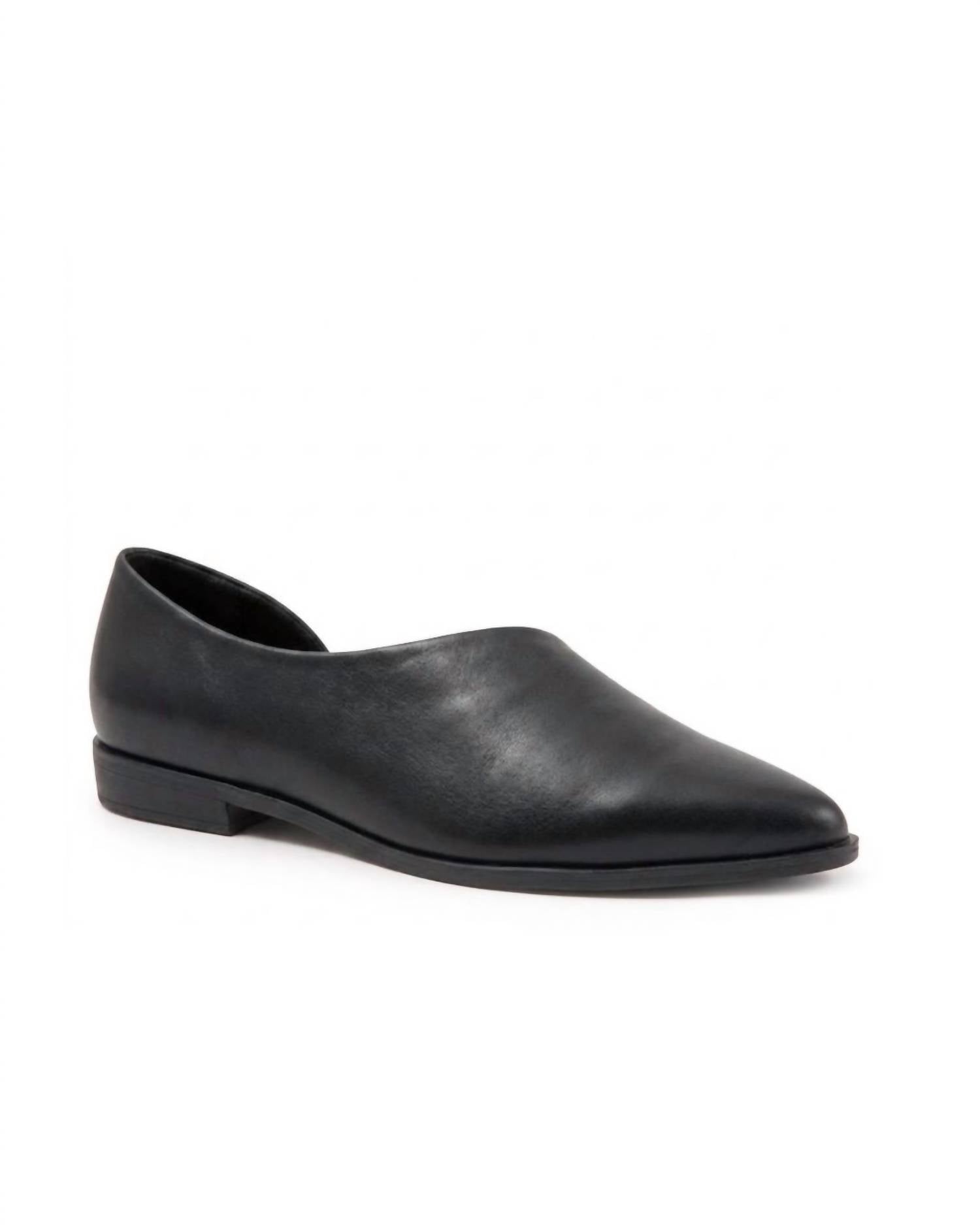 bueno Women's Brandi Pointed Toe Shoes in black 1 - women's flats - detail view