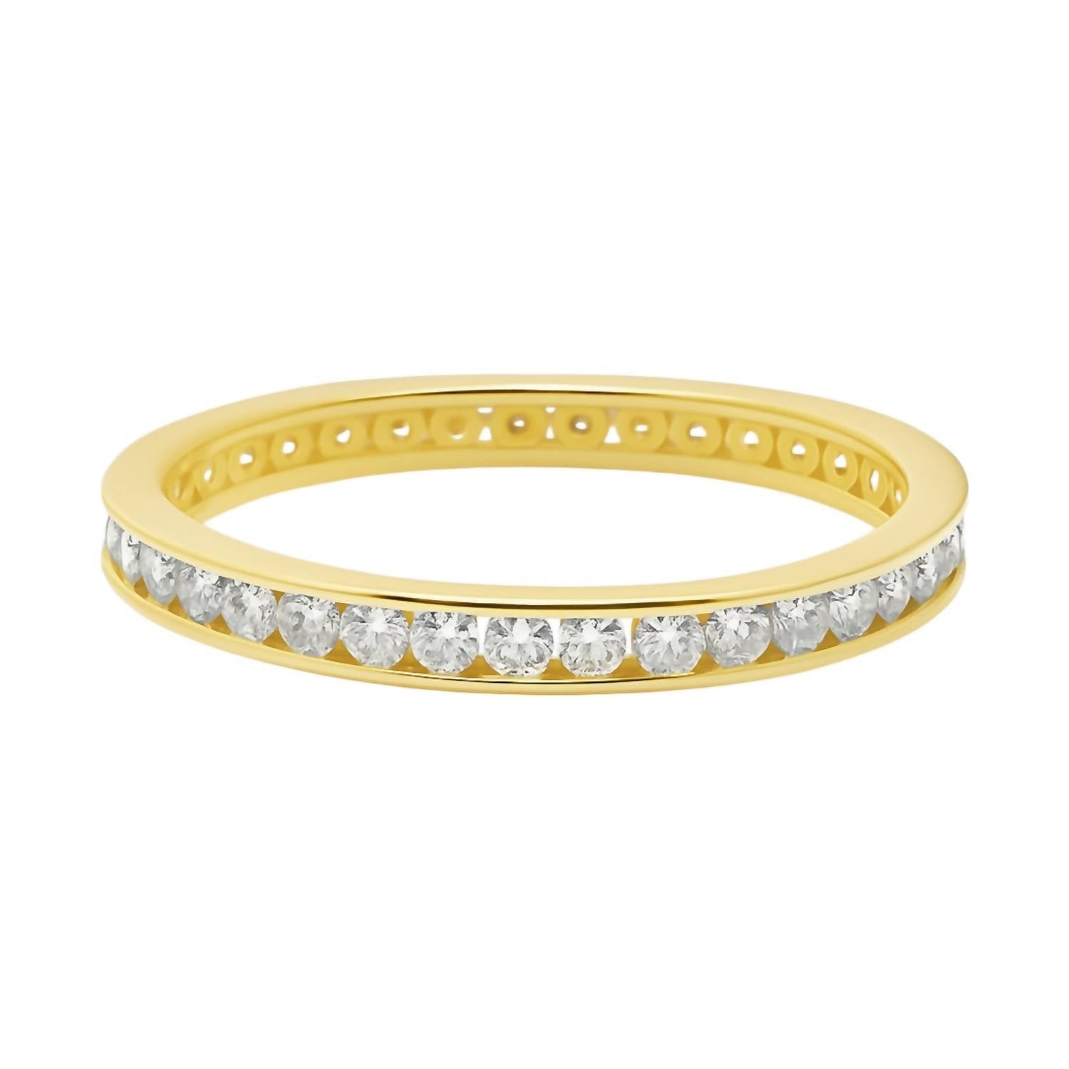 Allyanna Gifts - Women's Moissanite Pave 1.6 CT Eternity Band