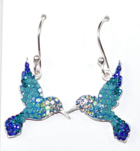 Mosaico - Women's Hummingbird Drop Earrings