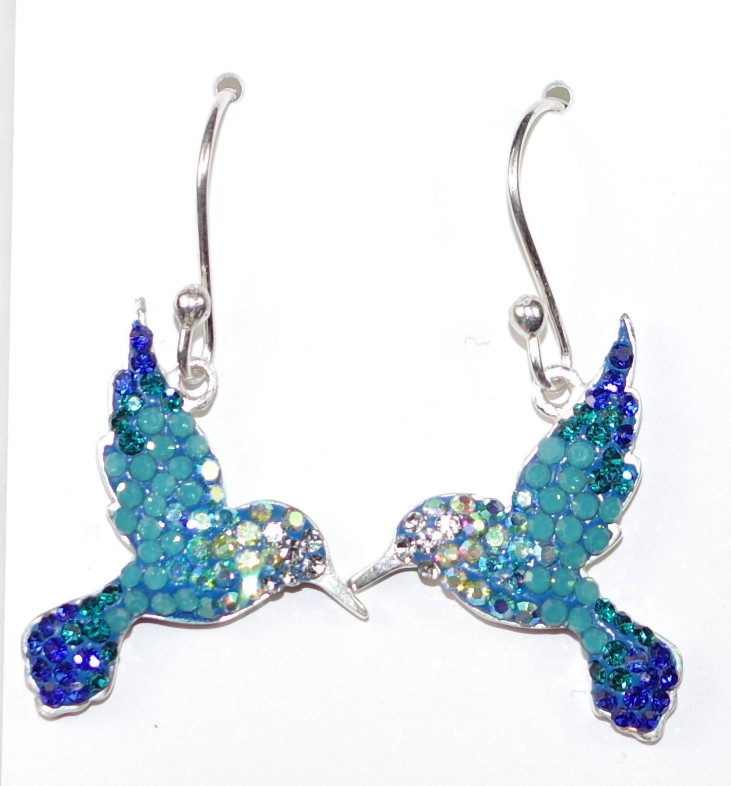 Mosaico - Women's Hummingbird Drop Earrings