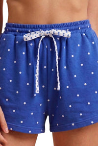 Anniewear - 4th Of July Polka Dot French Terry Mini Shorts