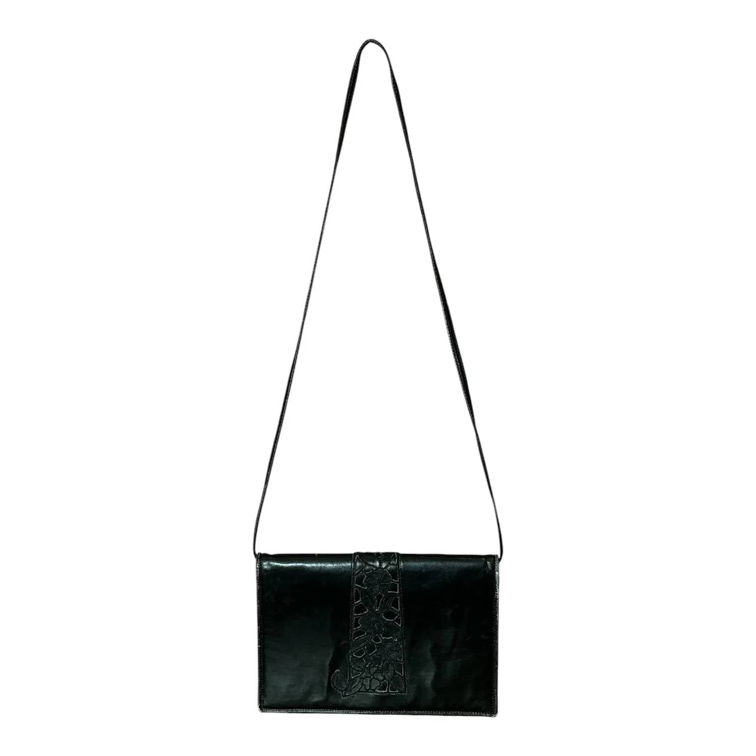 Fendi - Women's Floral Embroidery Flap Crossbody Bag