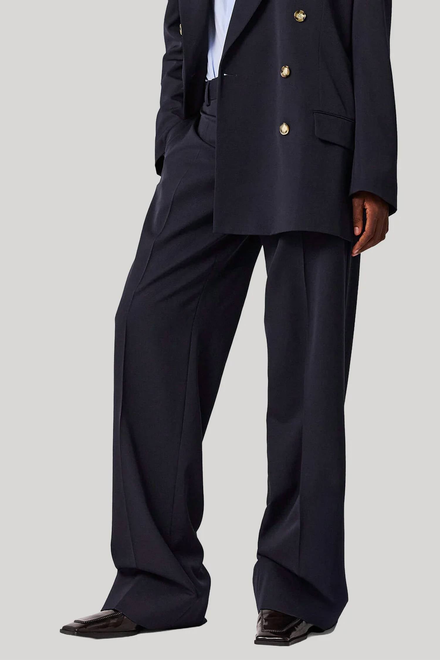 Stella Mccartney - Women's Pleated Wide-leg Trousers