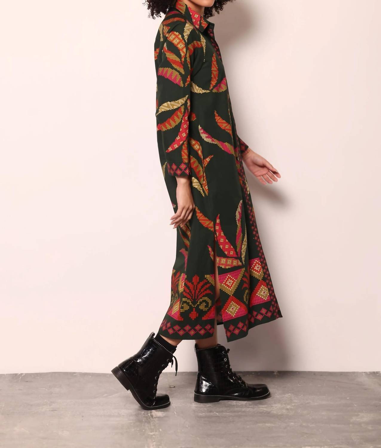 Maude Vivante - Forest Stitch Eliza Midi Dress