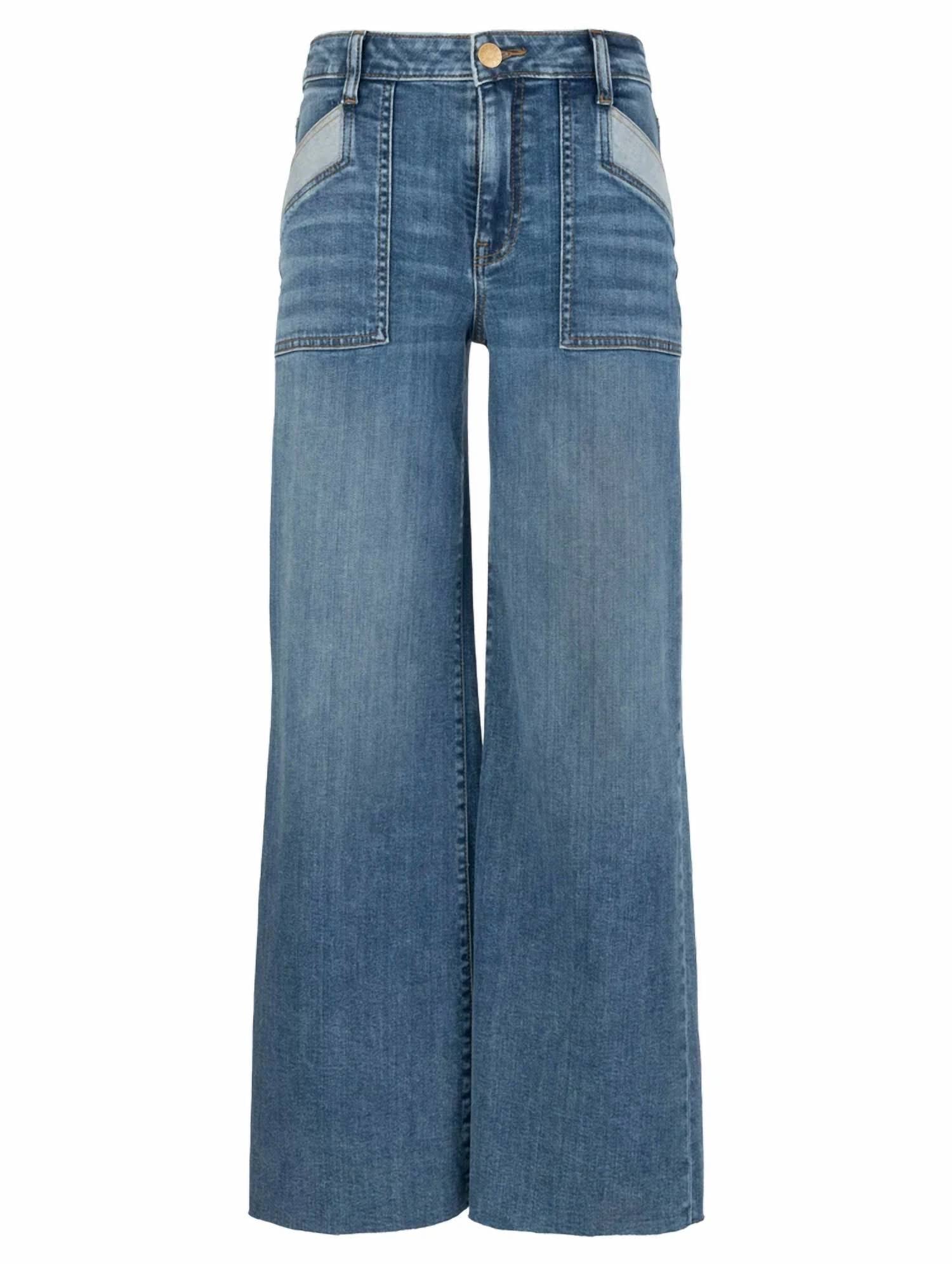 Kut From The Kloth - Women's Maya Wide Leg Porkchop Pocket Jeans