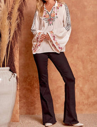 Andree By Unit - Floral Embroidered Blouse