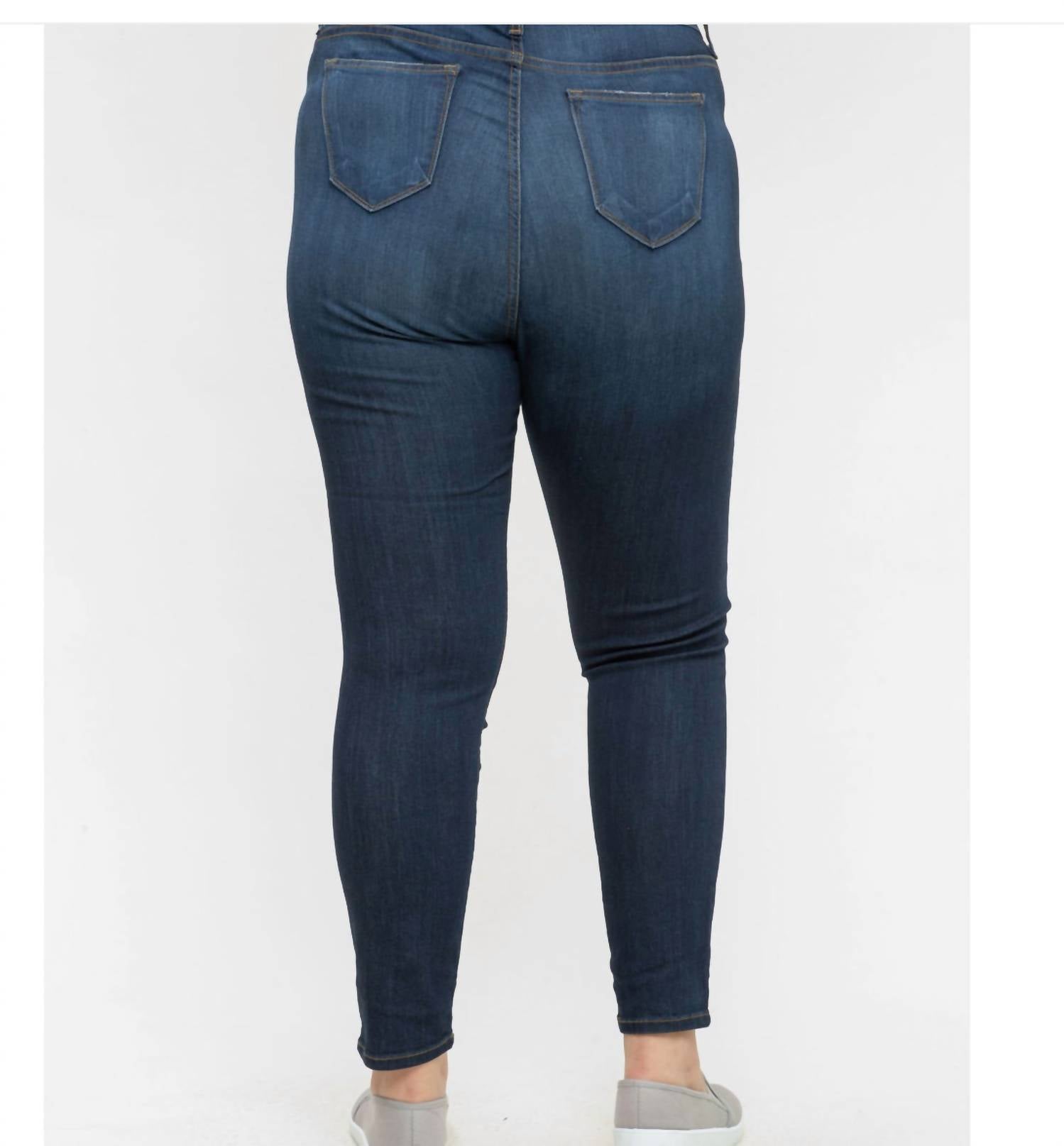 Judy Blue Super Stretchy & Soft Non Distressed Skinny Jeans in dark wash - women's jeans - view 5