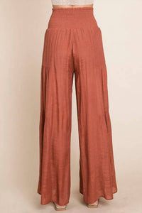 JADE BY JANE Tie Front Pants in rust - women's pants - alternate view