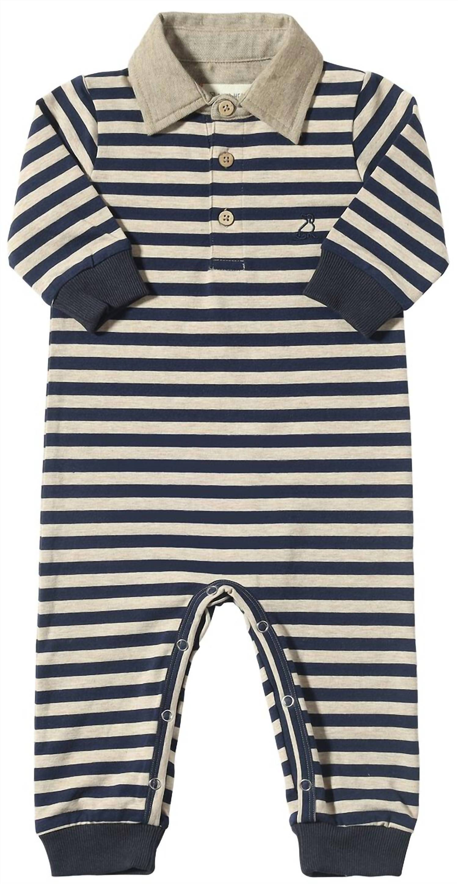 Me & Henry - Boy's Kingston Polo Romper