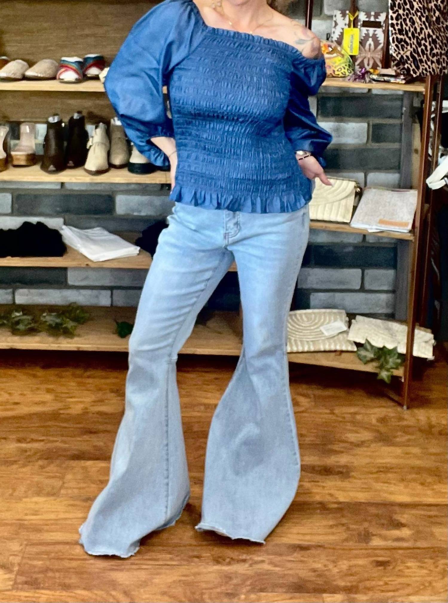 Lucky & Blessed - Country Flare Jean