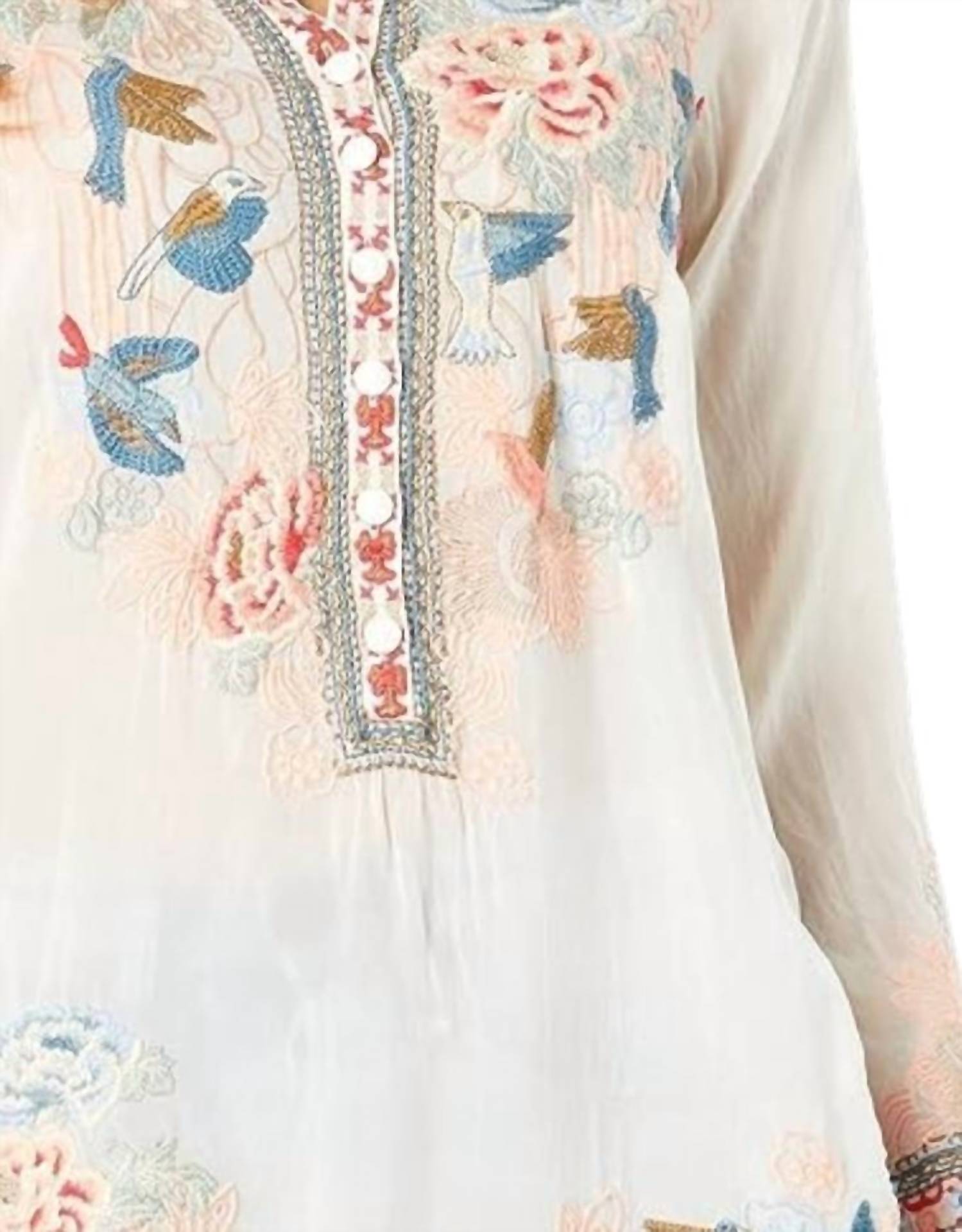 Johnny Was - Gracie Button Up Long Sleeve Blouse