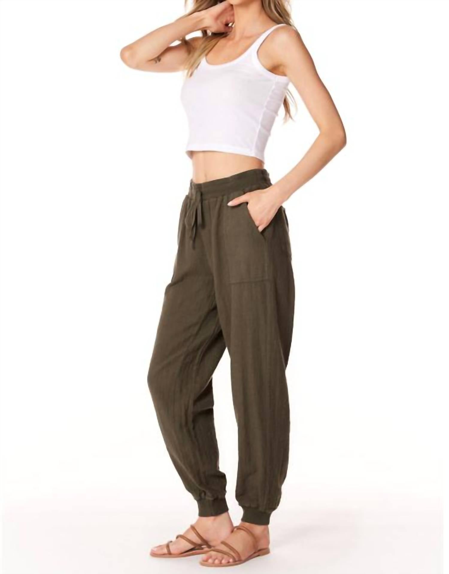 Bobi - Drawstring With Pockets Jogger