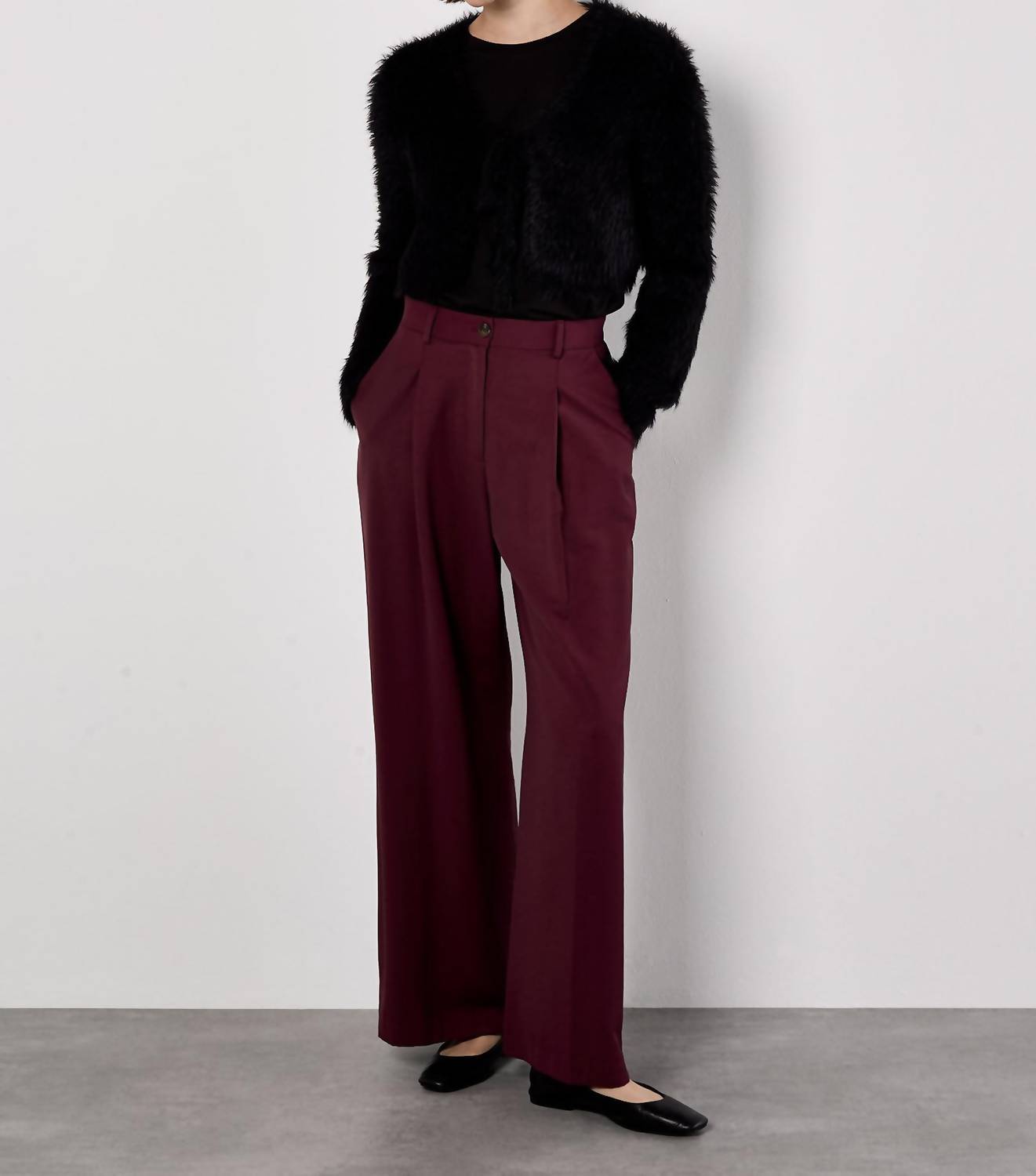 Apricot - Tailored Wide Leg Trouser