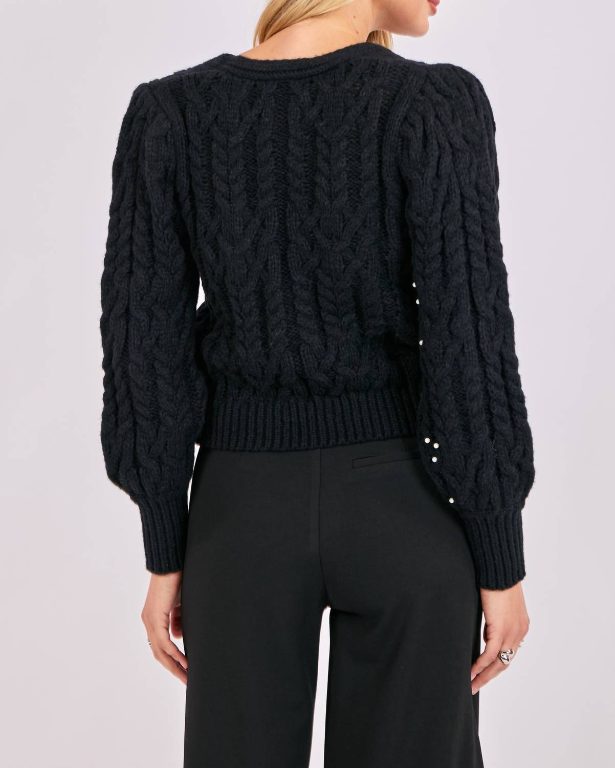 Sadie & Sage - Pearl Embellished Cardigan