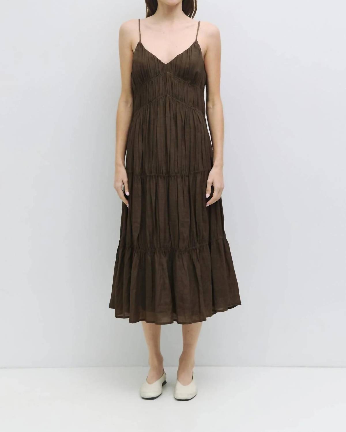 Mod Ref - Effortless Tiered Gathered Midi Dress
