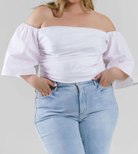 Tanya Taylor - Sloane Of-shoulder Top - Plus