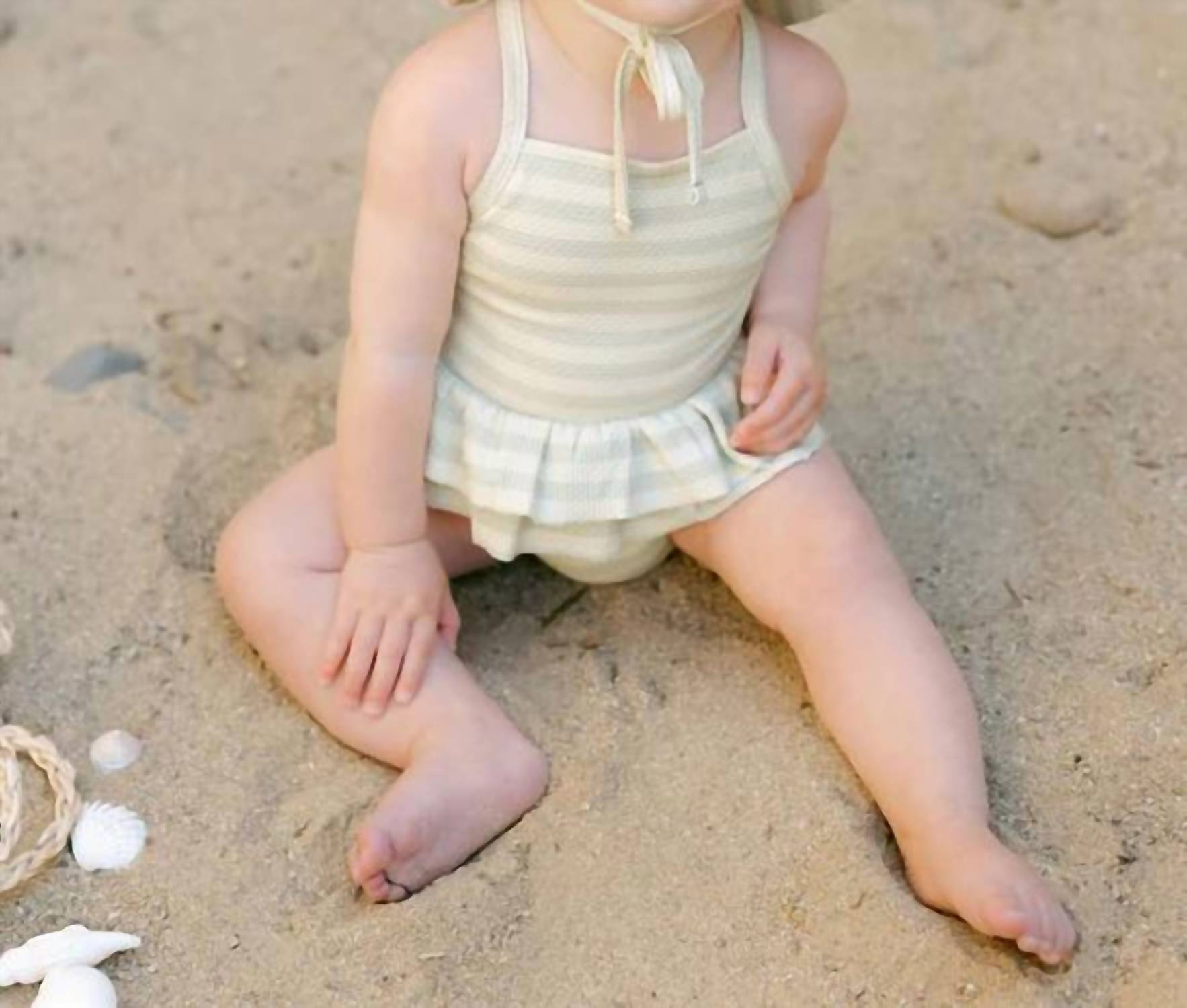 Rylee + Cru - Kid's Ruffled One-piece Swimsuit