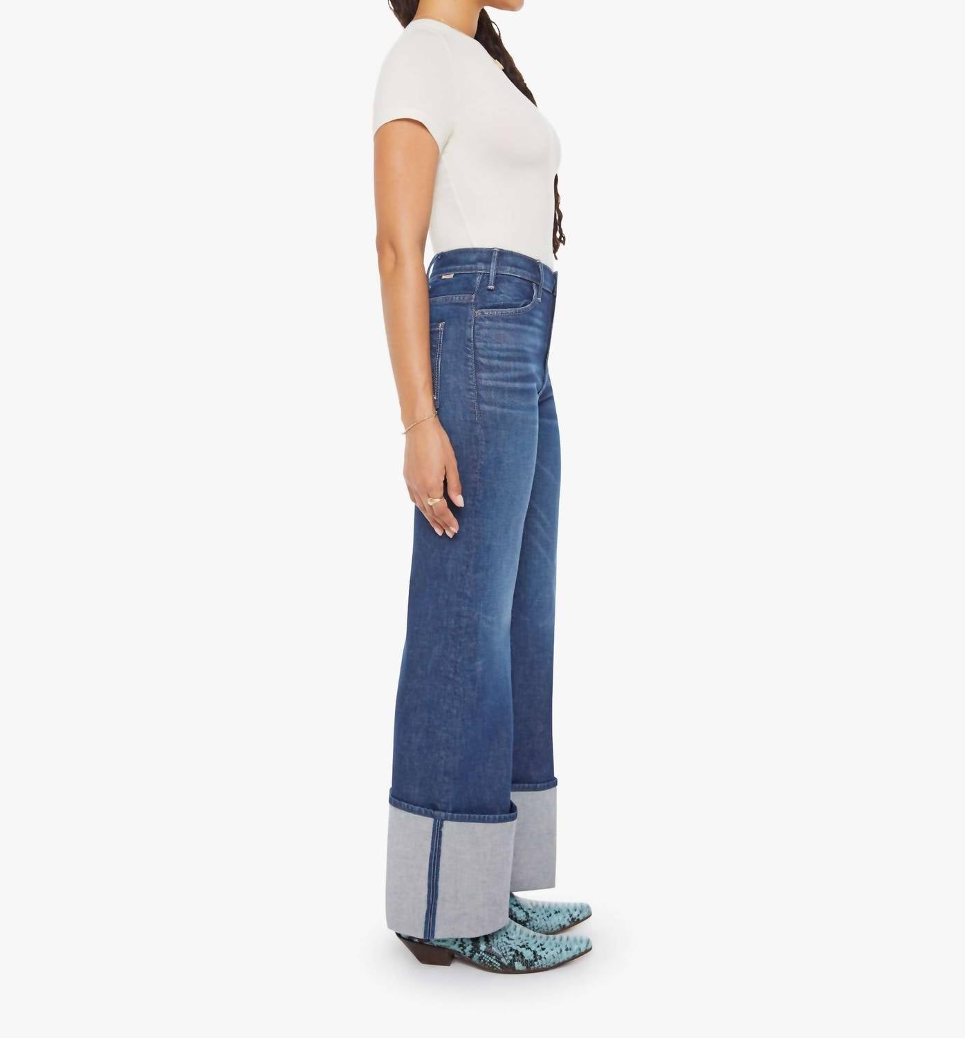 Mother - Lil Hustler Roller Sneak Cuff Jeans