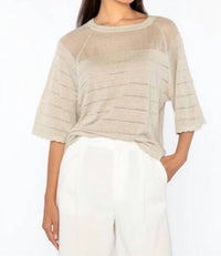 Kinross - Women's Openwork Raglan Crew Neck Top