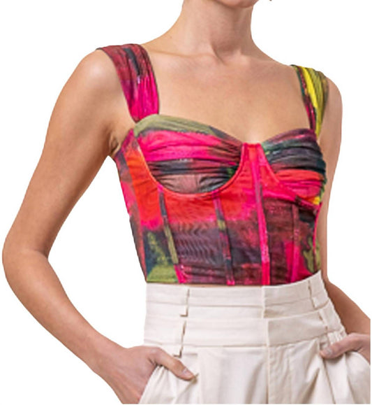 Line And Dot - Miley Bustier Top