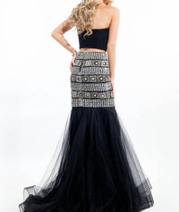 Rachel Allan - Two-piece Soft Tulle Strapless Mermaid Gown