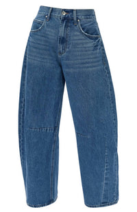 Bayeas - Darted Super High Waist Barrel Jeans