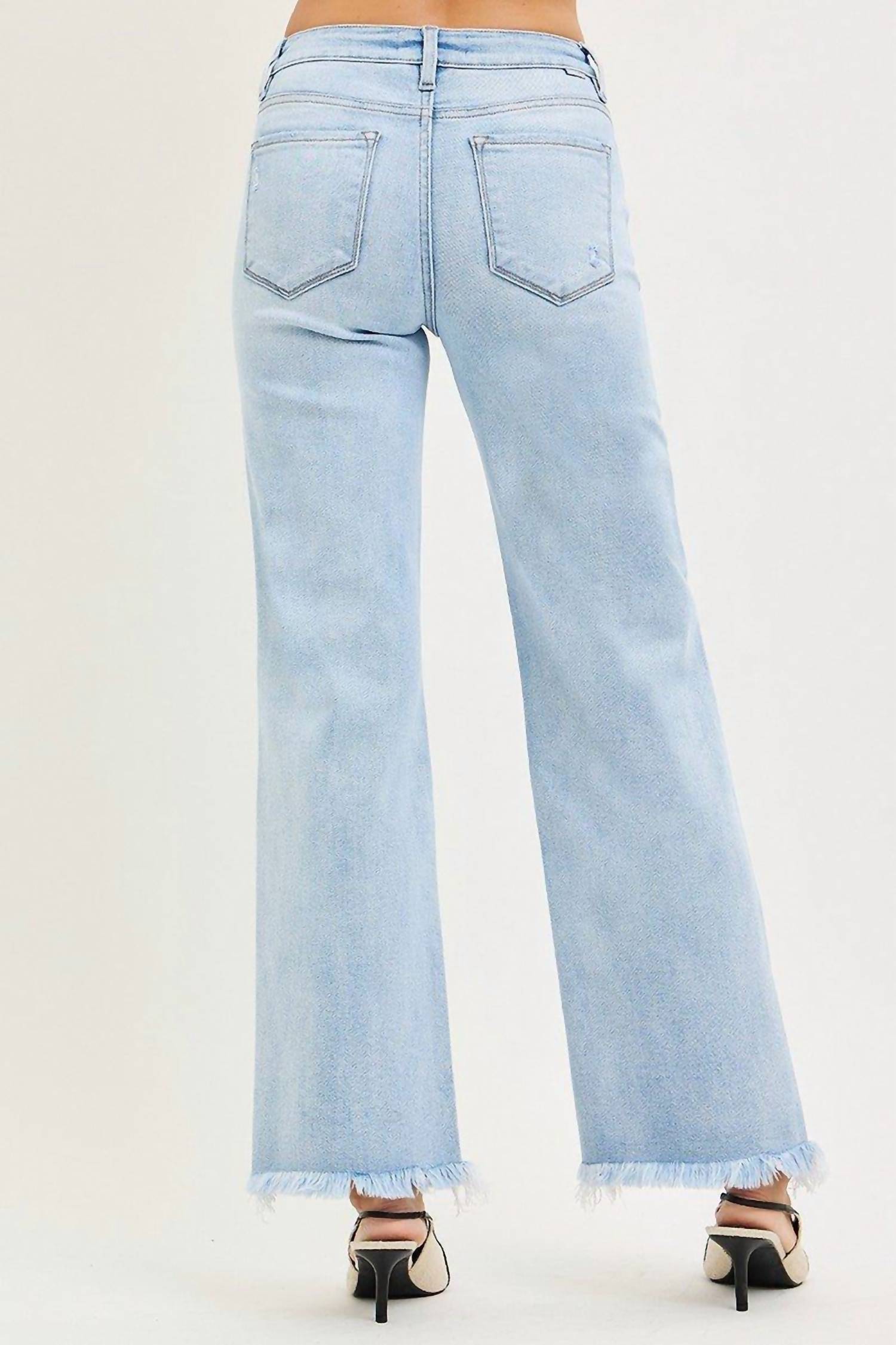 Risen - Tummy Control Ankle Straight Leg Jeans