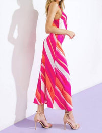Flying Tomato - A Printed Woven Midi Cami Dress