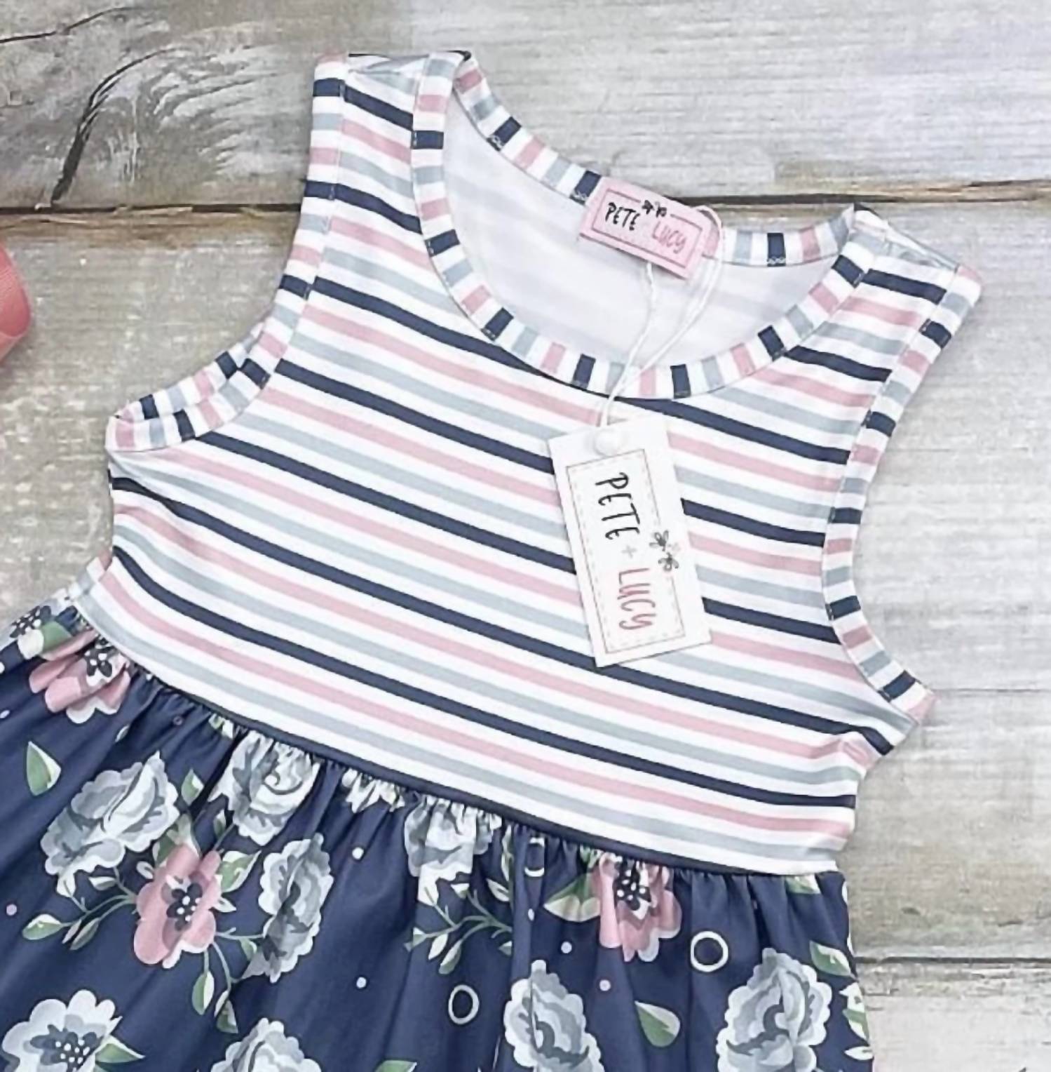 Pete + Lucy - Girls Midnight Rose Dress