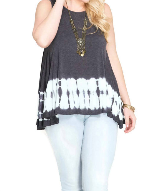 She + Sky - Tie Dye Sleeveless Tank - PLUS