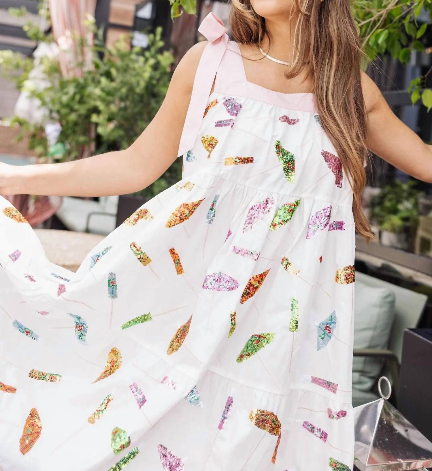 Queen Of Sparkles - Cocktail Umbrella Maxi Dress