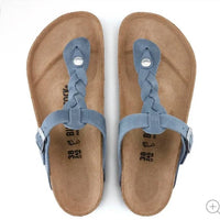Birkenstock - Women's Gizeh Oiled Leather Braided Sandals