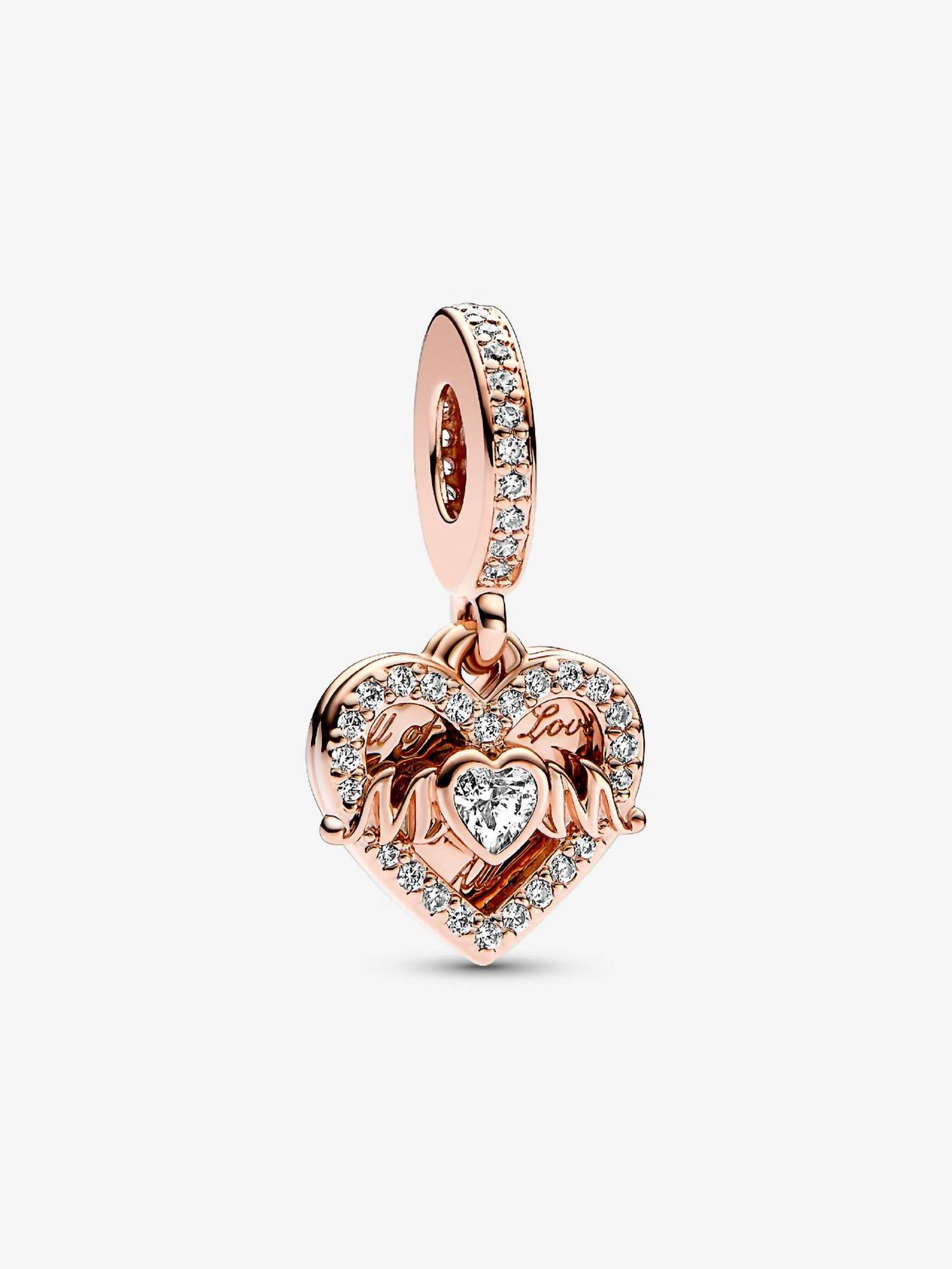 Pandora - Heart & Mom Dangle Charm