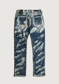 EMBELLISH Men's Ace Boro Denim Jeans in light blue - men's jeans - detail view