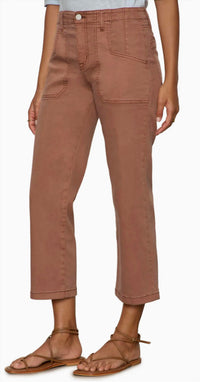 Sanctuary Retreat Crop Pants in mud bath brown - women's pants - alternate view
