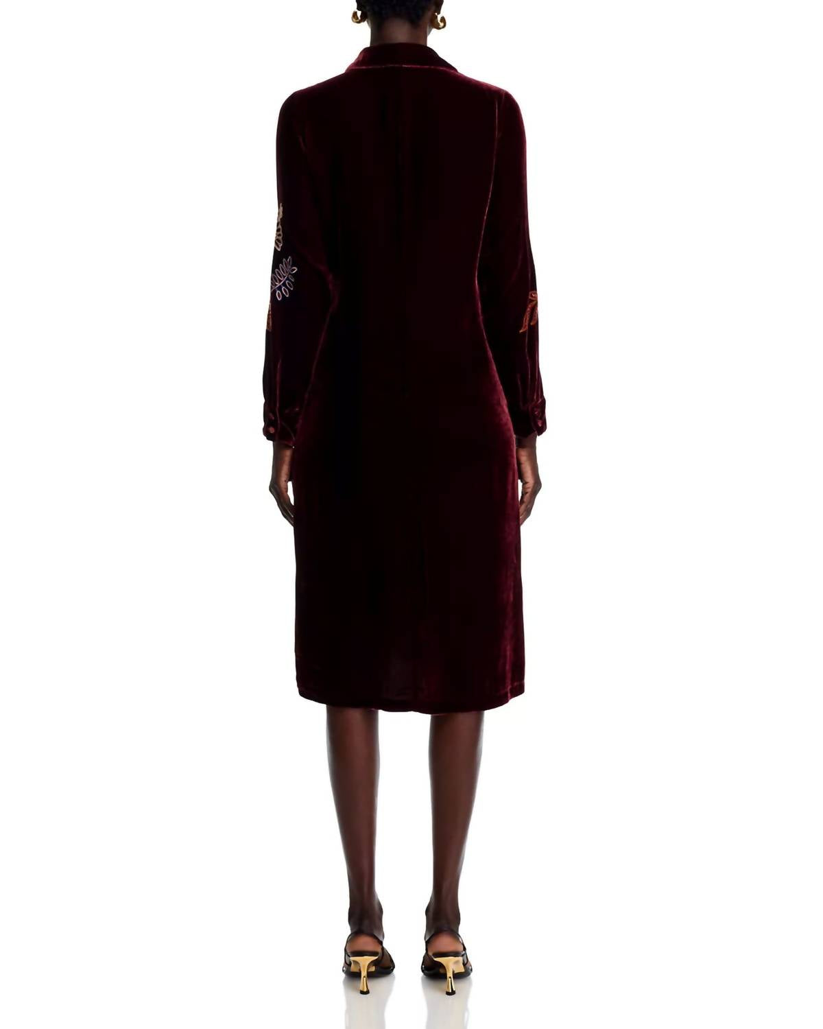 Johnny Was - GINEVA VELVET SHIRT DRESS