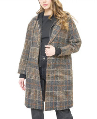 Central Park West Daphne Dickey Coat in plaid 1 - women's jacket