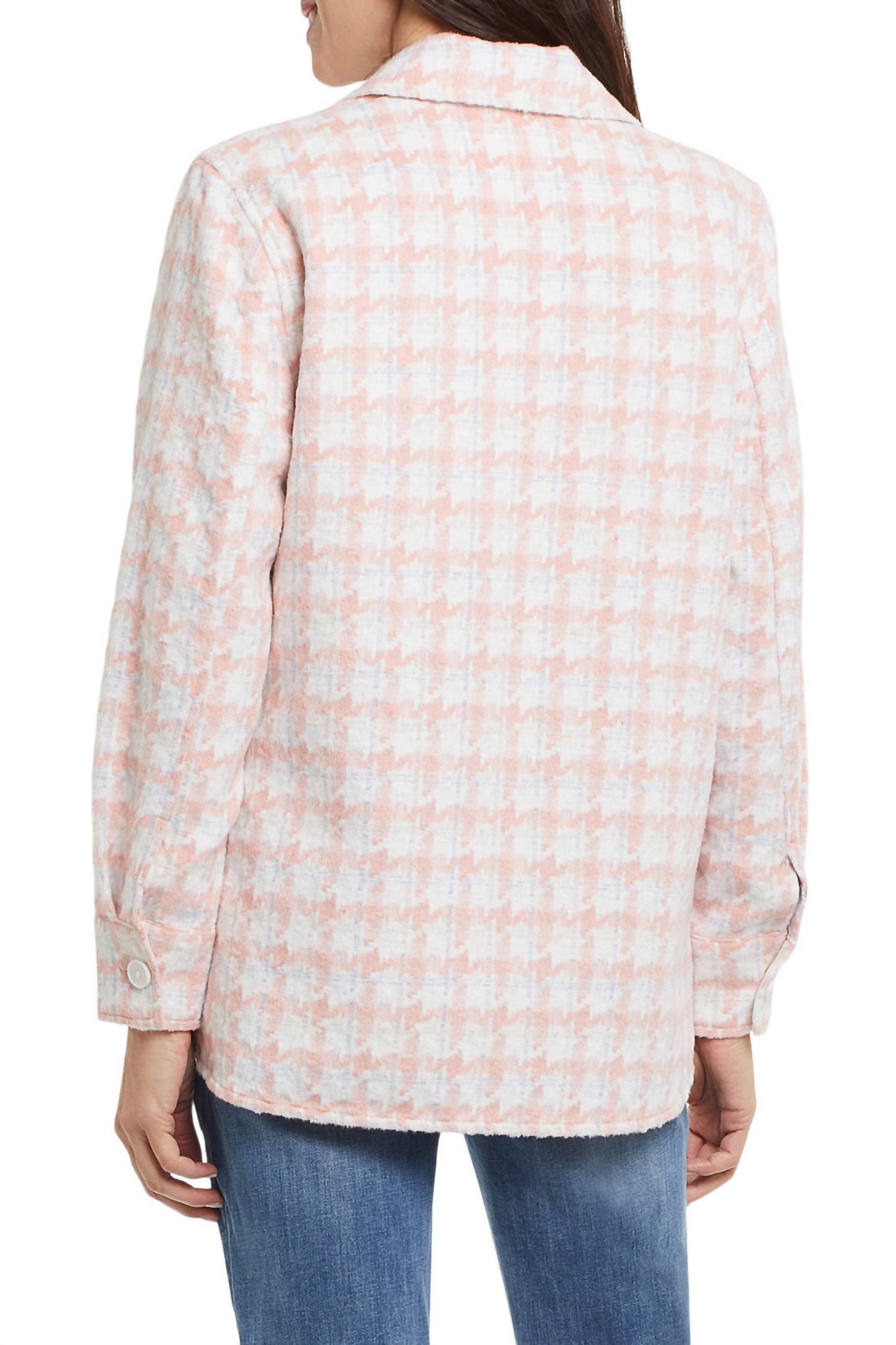 Tribal - Penny Plaid Shacket - Plus