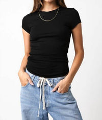 Olivaceous - Serena Ribbed Cap Sleeve Top