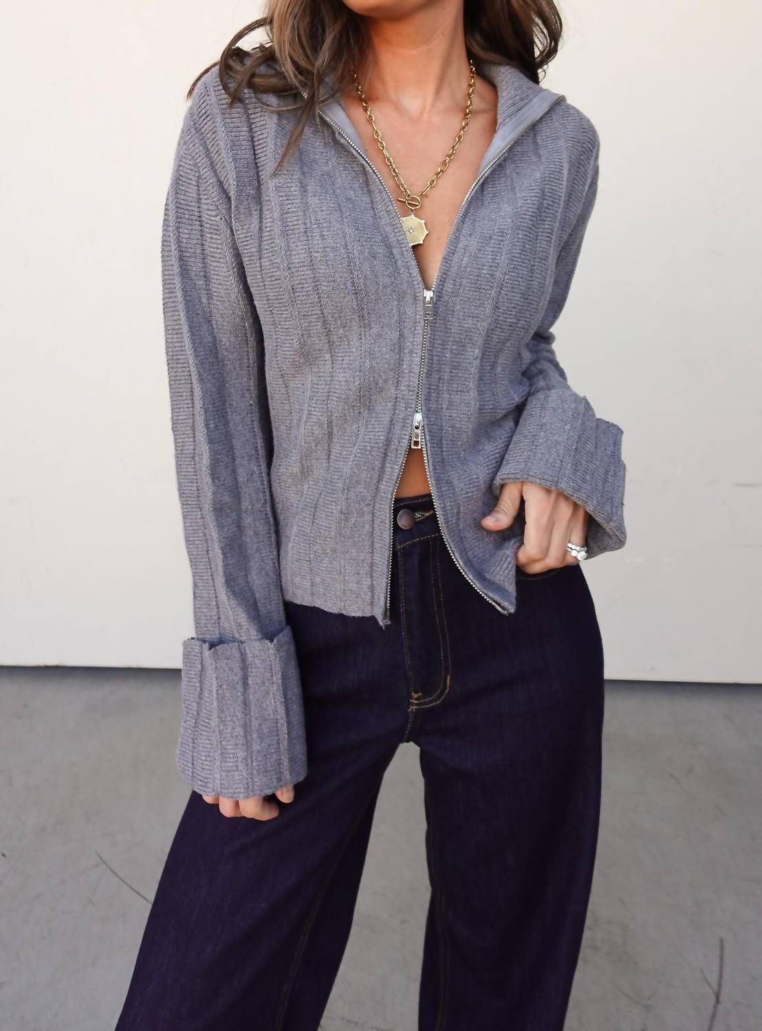 Fore Collection - Collared Zip-up Sweater